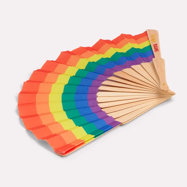 Waaiers regenboog