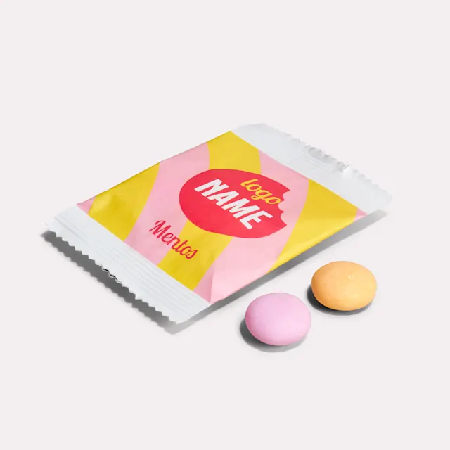 Mentos in papieren zakje