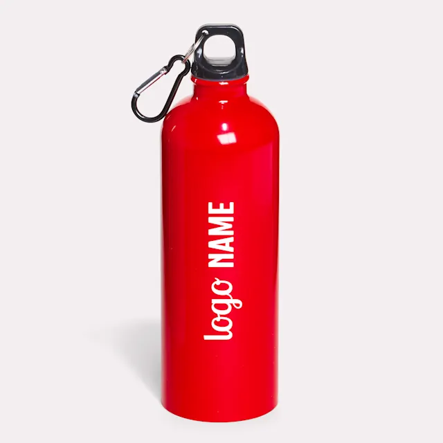 Aluminium fles met karabijnhaak 750ml