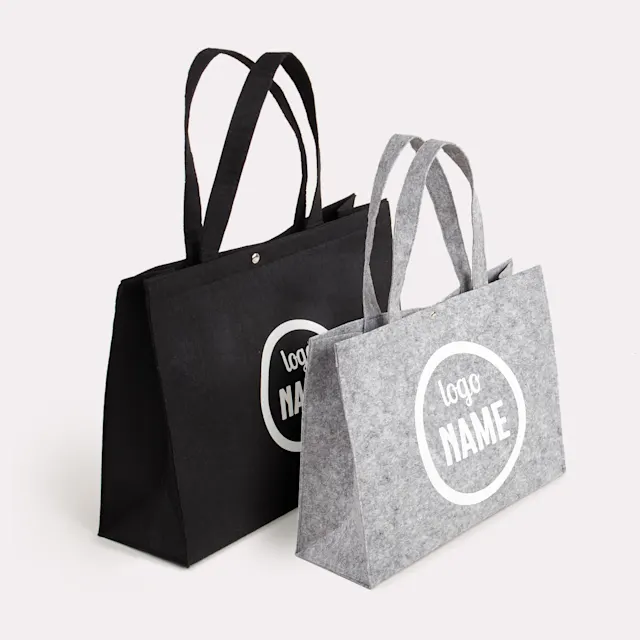 Vilten shopping bags