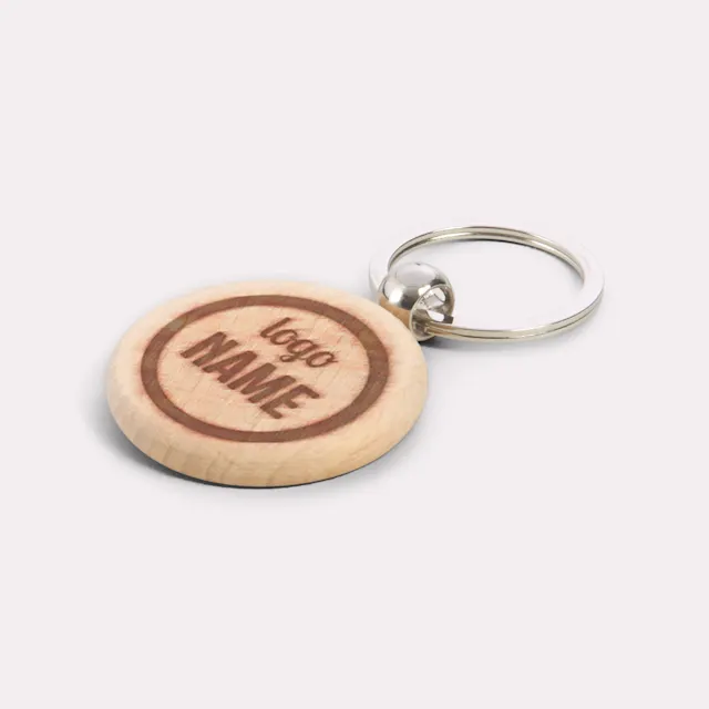Houten sleutelhangers