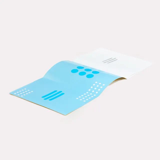Geniete brochures met flap(pen)