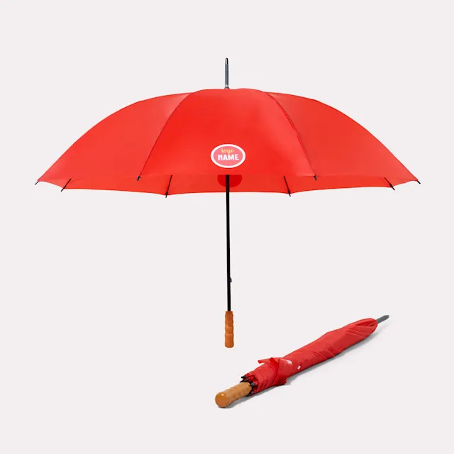 Golfparaplu's Falconetti met houten handvat 130 cm