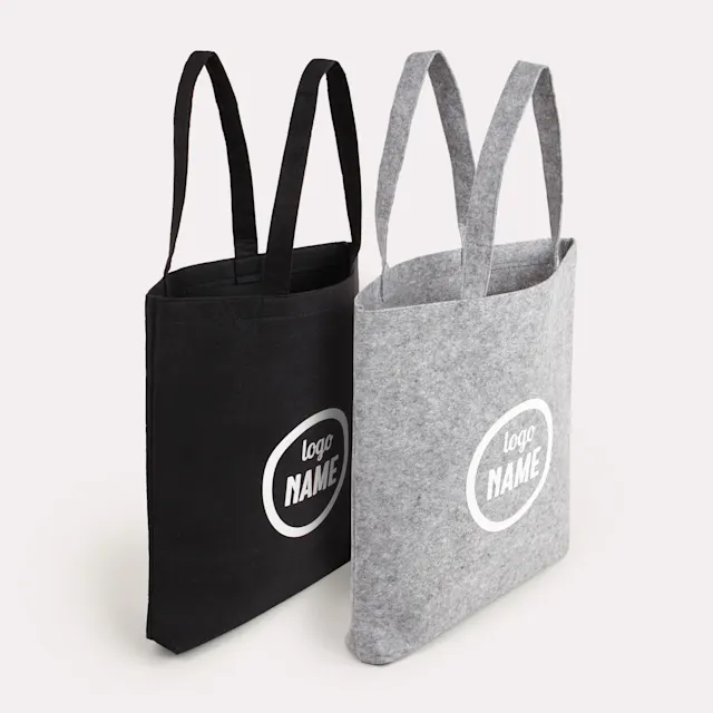 Vilten tote bags