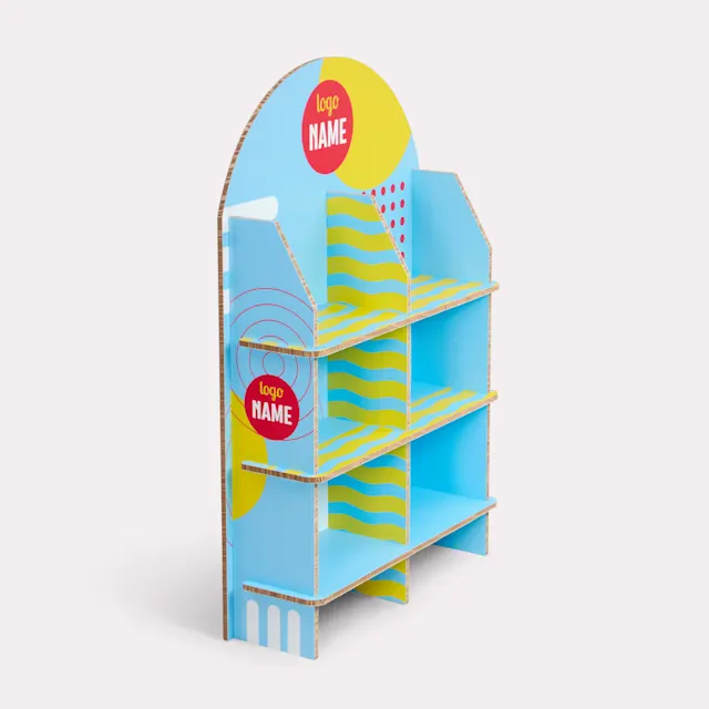 POS displays met gebogen bovenkant