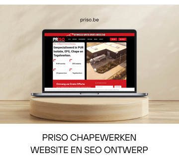 priso chapewerkenwebsite en seo ontwerp Beringen