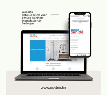 Website ontwikkeling voor Sanide Sanitair Installatie uit Beringen