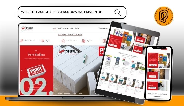 Webshop design voor stuckers bouwmaterialen
