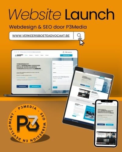 P3Media webdesign portfolio – Verkeersboete Advocaat website Limburg