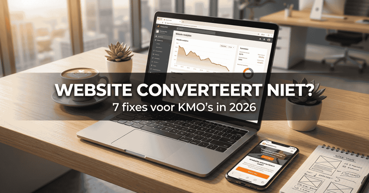 Conversiefunnel van bezoeker naar lead via een professionele KMO-website